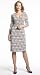 Apparel : WRAP-FRONT PRINTED KNIT DRESS