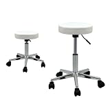 WHITE Hydraulic Stool Chair Facial Salon TATTOO Beauty Mobile Salon Furniture