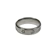 316L Stainless Steel Laser Cut Ring with matte finish - Spinner with Earthly Symbols - Width: 8mm (Sizes 9-13)stone - Width: 7mm (Sizes 8-12)