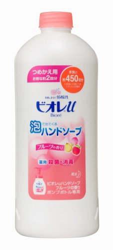 ビオレｕ 泡で出てくるハンドソープ フルーツの香り つめかえ用 450ml