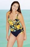Penbrooke Aztec Dream Blouson Tankini Swimsuit - Plus Size Swimsuit Plus Size Swimsuits