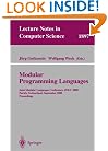 Modular Programming Languages