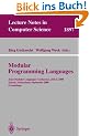 Modular Programming Languages: Joint Modular Languages Conference, JMLC 2000 Zurich, Switzerland, September 6-8, 2000 Proceedings (Lecture Notes in Computer Science)