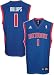 Detroit Pistons Chauncey Billups Replica Adult Team Color Jersey, Size= Large