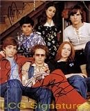 That '70s Show - Signed 8x10 By Mila Kunis, Danny Masterson, Ashton Kutcher, Topher Grace, Wilmer Valderrama, Laura Prepon