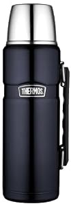 Thermos Stainless King 40-Ounce Beverage Bottle, Midnight Blue