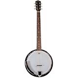 6 String Banjo Guitar with Closed Back Resonator and 24 Brackets