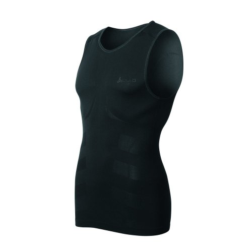 Odlo Herren Sportunterw&auml;sche Singlet Crew Neck Evolution Cool,Black , (15000) , XL, 182012 Preisvergleich