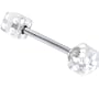 Clear Dice Tongue Ring