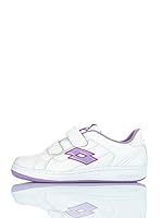 Lotto Zapatillas T Basic Lth Cl S. (Blanco / Lila)