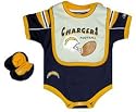 San Diego Chargers Team Color Creeper with Bib and Booties