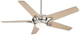 Casablanca 3845A Bel Air - Advantouch Brushed Nickel Contemporary Ceiling Fan 55 Blade Span