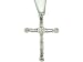 14K White Gold .95 CTW Diamond Cross
