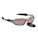 RayZor Professional Lightweight UV400 Silver Sports Wrap Golf Sunglasses, With a Smoked Mirrored Anti-Glare Lens