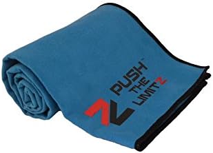 Microfiber Cloth Towel, Cooling Gym Sports Towel - Stay Dry & Cool While You Sheet Sweat From Your Body - XL 47" Long Premium Ultra Light Weight Towel By Push The Limitz BLUE