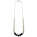 Mama & Little Silicone Teething Nursing Necklace for Mom Sol, Black