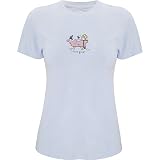 LIFE IS GOOD BUBBLE BATH WOMENS SHORT SLEEVE SHIRT ICY BLUE