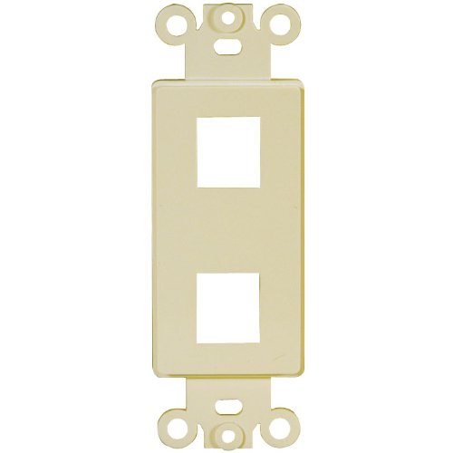 Decora Type Keystone Insert 2 Ports Ivory