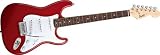 Squier by Fender Bullet Electric Guitar with Tremolo, Fiesta Red