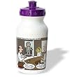 Londons Times Famous People Places Books Cartoons - Albert Einstein and the Mensa Bar and Grill - Water Bottles