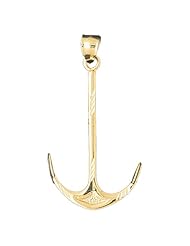 CleverEve Designer Series 14K Gold Pendant Anchor 5.9 grams