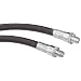 Alemite B337595-B1 Grease Gun Hose, 18" Length, 6,000 psi Working Pressure , Thermoplastic, 1/8" NPTF