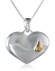 Sterling Silver "Until We Meet Again" Reversible Heart Pendant Necklace, 18"