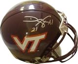 Deangelo Hall signed Virginia Tech Hokies Replica Mini Helmet