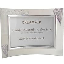 Wedding Day Gift Bride and Groom Silver Line Landscape Photo Frame