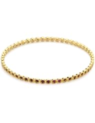 MELINDA MARIA "Pod Collection" Platinum Plated Teeny Pod Bangle Bracelet