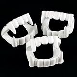 24 ct White Plastic Halloween Vampire Teeth