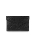 Pineider City Chic - Envelope-Shaped Calfskin Business Card Holder Black