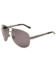 Gucci GG1946 S Sunglasses - 0KJ1 Dark Ruthenium (3H Smoke Polarized Lens) - 61mm by Gucci