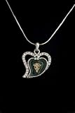 Heart Pendant Charm Medal with 18 Sterling Silver Chain Marshall University Thundering Herd