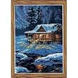 Dimensions Counted Cross Stitch, Moonlit Cabin