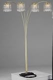 91"H Rain Drop Arc Gold Floor Lamp