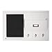 DesignOvation Dagny Decorative Home Organizer 21x14 with Chalkboard, Mail Holder, Key Hooks, White (209261)