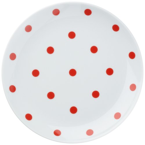 Arzberg Cucina Basic 2100704300220 Piatto da colazione da 20 cm, Coupe, pois rossi Arzberg Cucina Basic 2100704300220 Piatto da colazione da 20 cm, Coupe, pois rossi