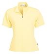 Ladies' Cross Ridge Jacquard Short Sleeve Half Zip Mock Neck
