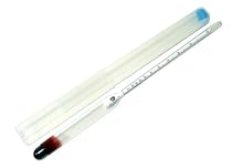 Alkoholmeter 0-100 Vol% - günstiges Universal Alkohol-Messinstrument (Markenqualität "Al-Ambik®") für alle Spirituosen (Schnaps, Whisky, Cognac, Obstler, u.s.w.)