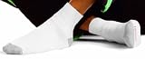 Hanes Mens 6 pack full cushion ankle sock, White, 6-12