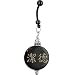 Jewelry : Custom Handcrafted Round Horn JADE Chinese Name Belly Ring