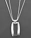 AK Anne Klein Silver-Plated Double Box Chain Necklace
