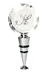 Rhinestone Monogram Winestopper - H