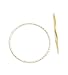 Large 14k Yellow Gold Thin Round Hoop Womens title=