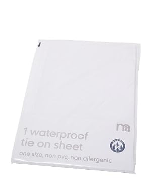 Waterproof tie-on mattress protector - one size
