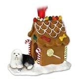 NEW Old English Sheepdog Ginger Bread House Christmas Ornament