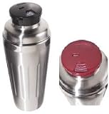 Review Oggi 7173 / 18/8 Stainless Steel Cocktail Shaker with 2 Recipe Tops