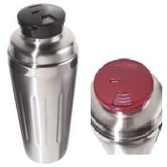 Click here to buy 18 8 Stainless Steel Cocktail Shaker with 2 Recipe Tops by Oggi.