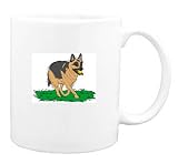 Mug with german, dog, ball, shepherd, canine